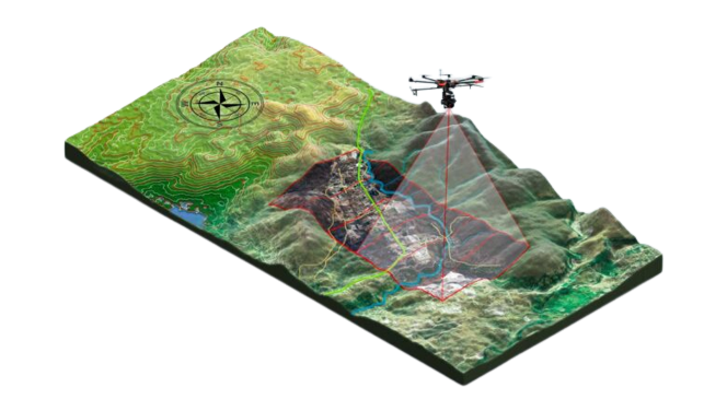 topografia com drone
