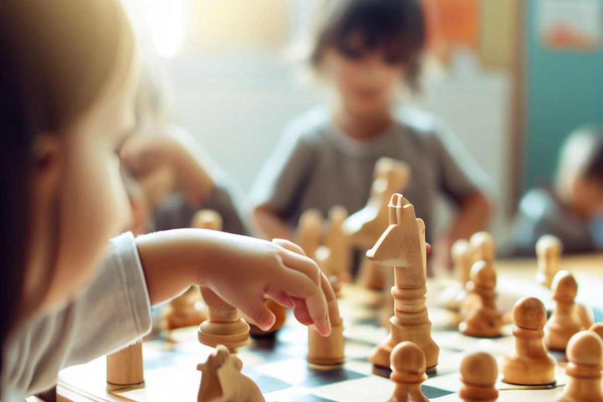 Inteligência Artificial Ensino Chess Board, Presente das crianças